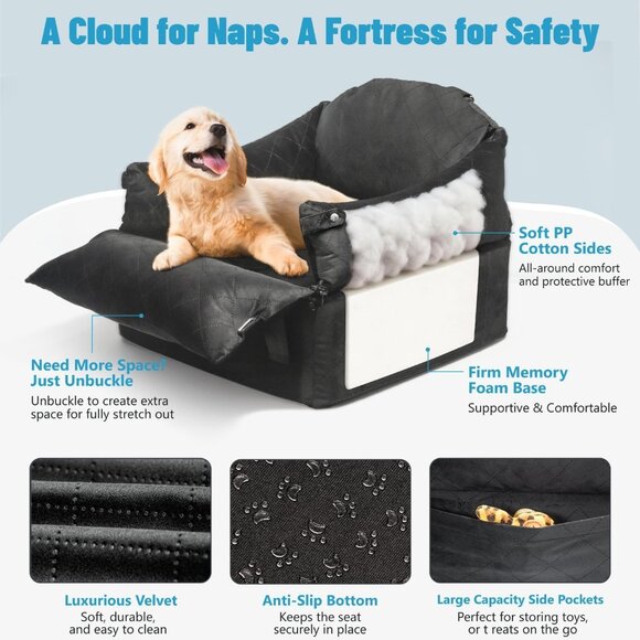 EASTBLUE Dog Booster Car Seat - Picture 4 of 7